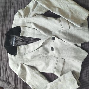 Anne Klein blazer with suede lapels